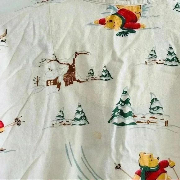 Vintage Disney Midi Pajama Gown Vinnie The Pooh XS-S - Picture 3 of 11